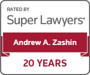Rated by Super Lawyers | Andrew A. Zashin | 20 years